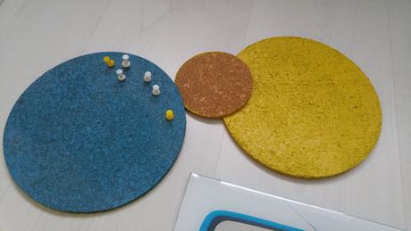 Rámik a jedinečné kruhové dekoračné korkové násten,