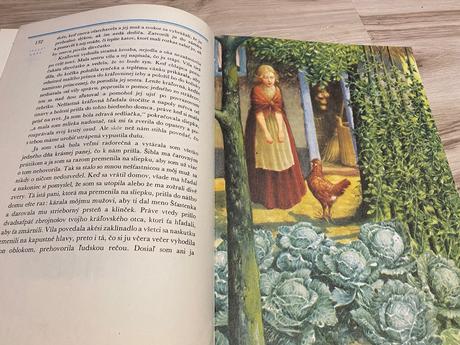 Krásna retro rozprávková kniha d aulnoy páví kráľ,