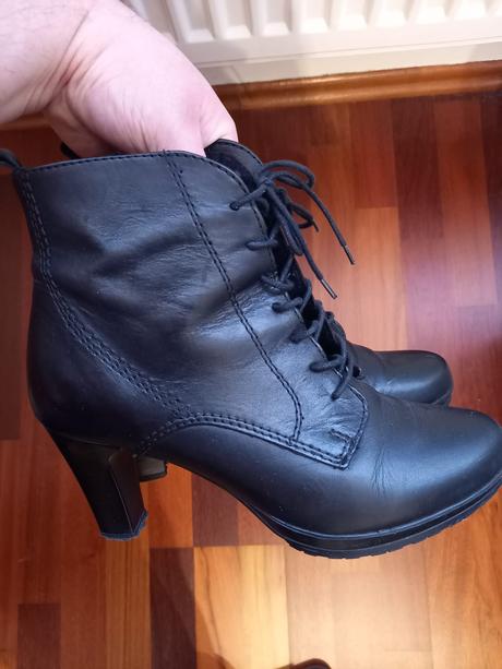 Členkové čižmy kožené - tamaris, tamaris,37