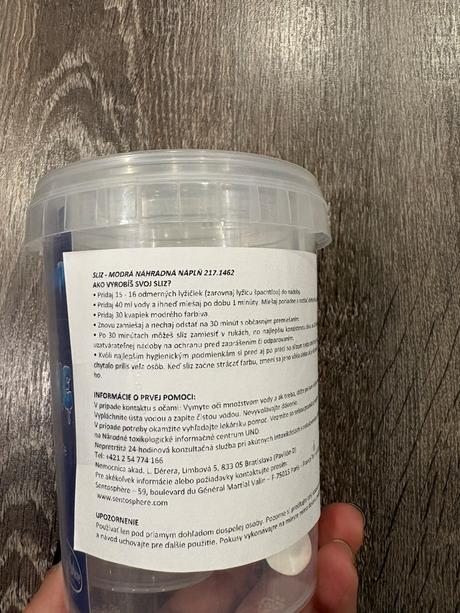 Sentosphere - sliz nahradna napln modry,