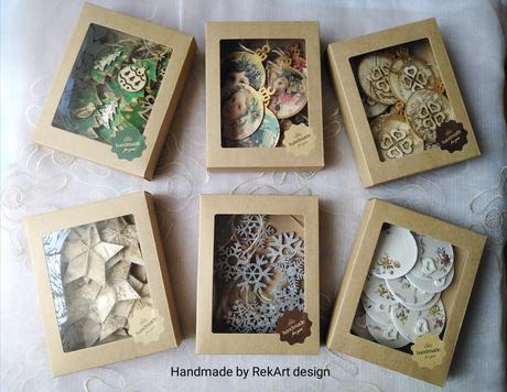 Hand made vianočné ozdoby na stromček, 