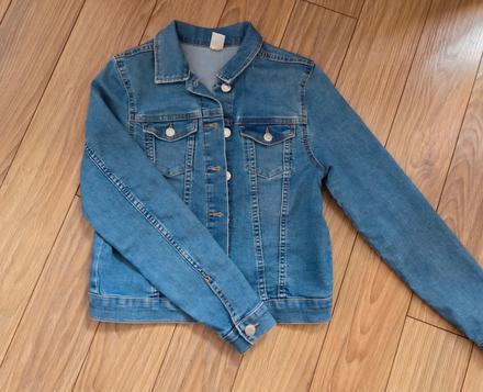 Riflová bunda, h&m,152