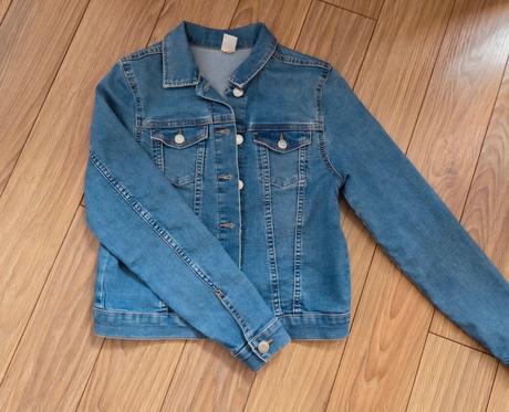 Riflová bunda, h&m,152