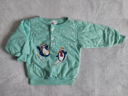 Vianočná mikina pinguin veľ.86-92, 86