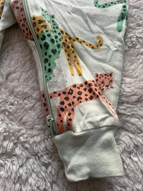 Zelenkaste tigrove pyzamo na zips lindex, lindex,68