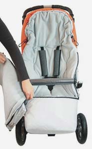 Emitex zimný fusak do kočíka combi e 3v1, emitex