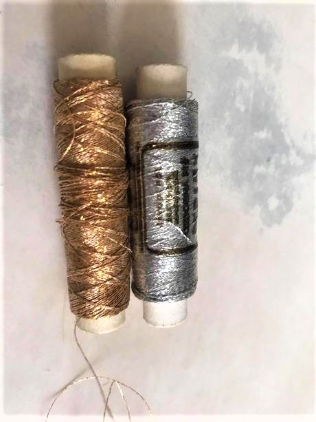 Lurexové nite 2 ks, 