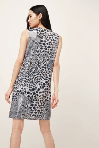 Filtrovane šaty so zvieracím vzorom, next,42 / xl