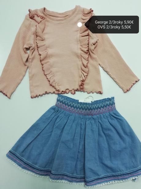 Bavlnená rifľová sukňa, ovs,98