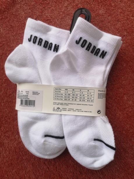 Air jordan ponožky 6 párov veľkosť 35-37,5, air jordan,35 / 36 / 37 / 38