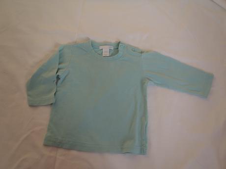 Tričko bledozelené, h&m,86