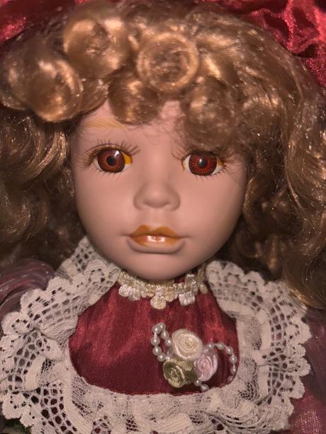 Porcelánová bábika nevesta, 43 cm, perfektný sta,