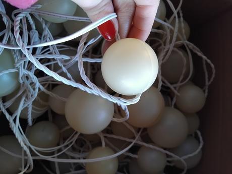 Girlanda gule svietidlo, 