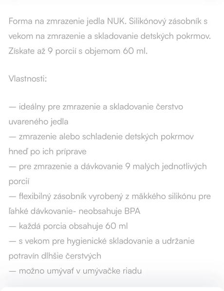 Nádobky na príkrm, 