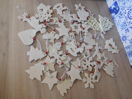 Filcové vianočné ozdoby viac kusov, nové,, 