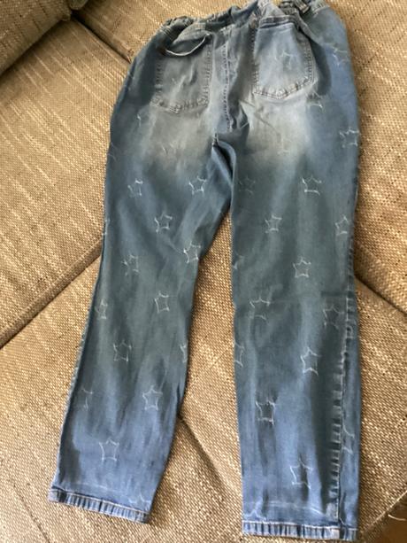 Rifle v zosuchanom vzhľade s hviezdičkami, bonprix,54