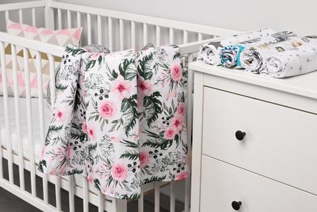 Sensillo mušelínová plienka ruže 120x120cm,