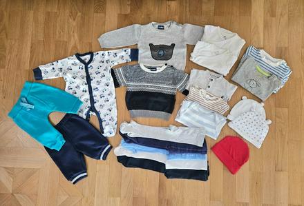 Balík oblečenia jar/jeseň/zima pre chlapčeka 62, 50–62
