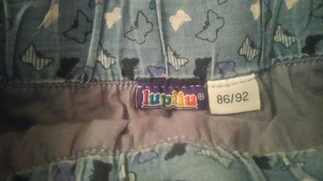 Rifľová suknička s motýlikmi lupilu, lupilu,86