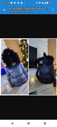 Dámska zimná vetrovka, s