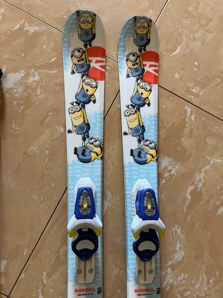 Lyže rossignol  116 cm s palicami, rossignol,110-119 cm