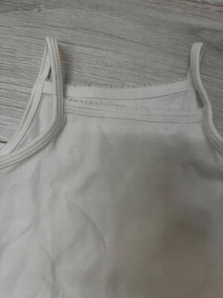 Biele tielkove body s tenkými ramienkami, primark,86