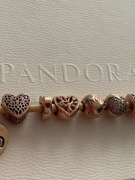 Pandora rose gold koralky, pandora