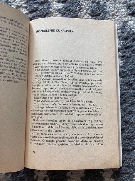 Životospráva a diéta pri cukrovke (1986), 