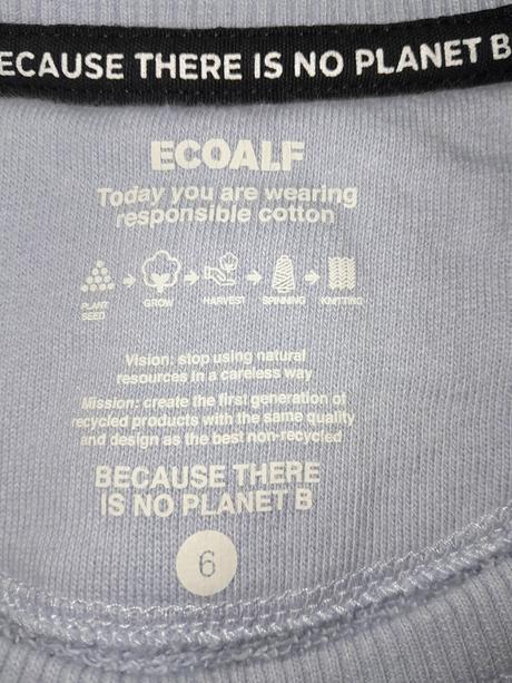 Ecoalf modrá mikina 116, 116
