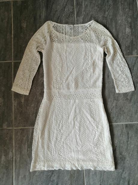 Maslovobiele čipkové šaty lindex v38, lindex,38