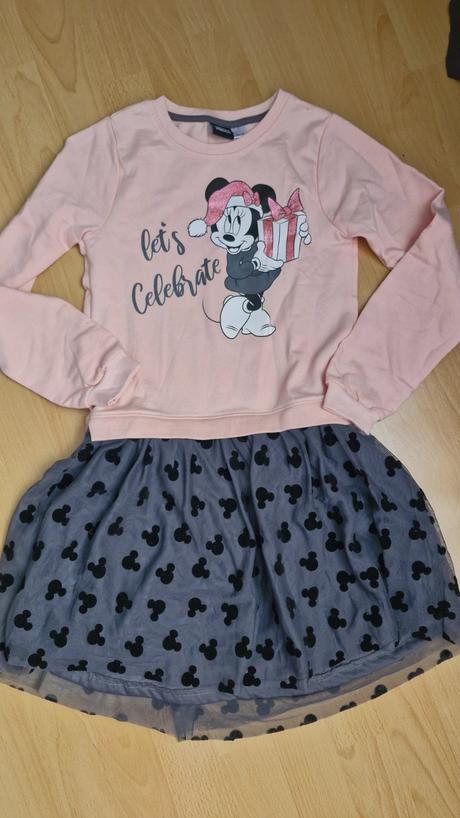 Šaty 2v1 mikina a sukňa, 134