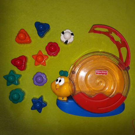 Vkladacka slimak s melodiou fisher price, 