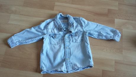 Košeľa riflova, h&m,80