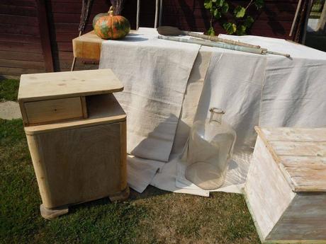 Ľanové plátno sklenená fľaša, 