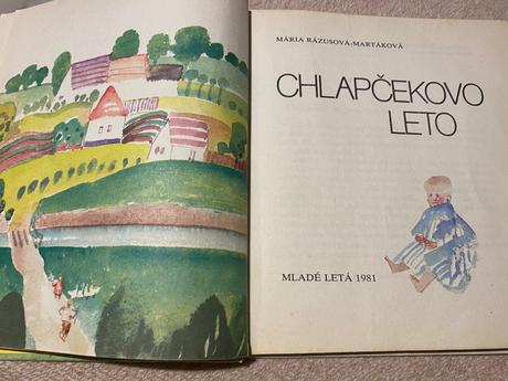 Stará retro kniha chlapčekovo leto,