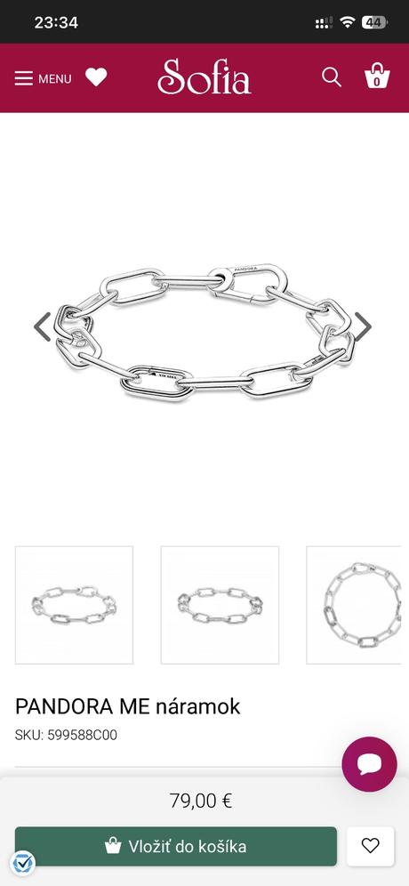 Pandora me náramky, pandora