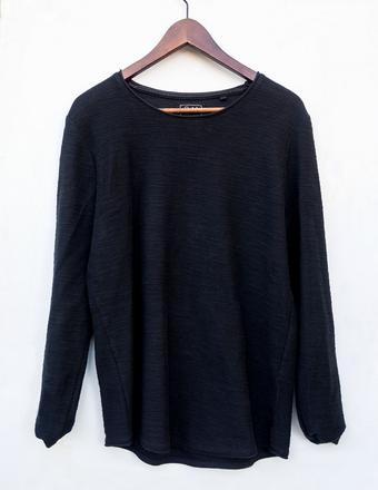 Smog čierne štrukturované tričko, l