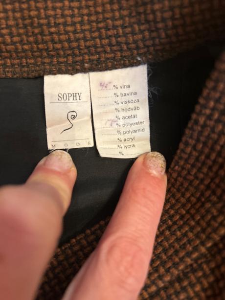 Kvalitná vlnena sukňa s-m, 36