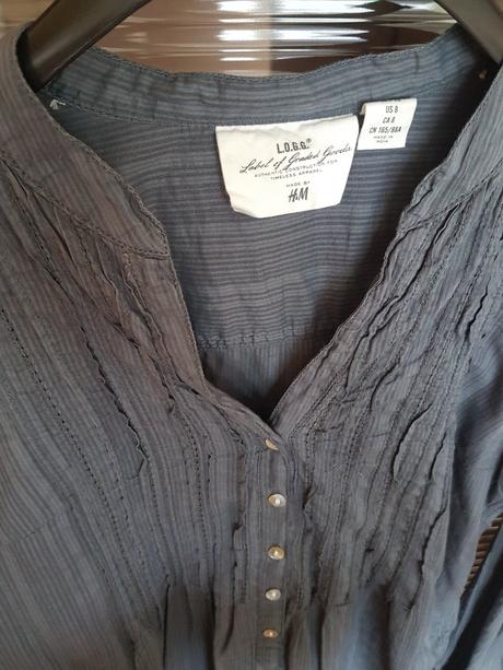 Šedá košeľa h&m veľ. 38, h&m,38