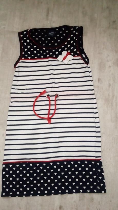 Šaty, blue base,140