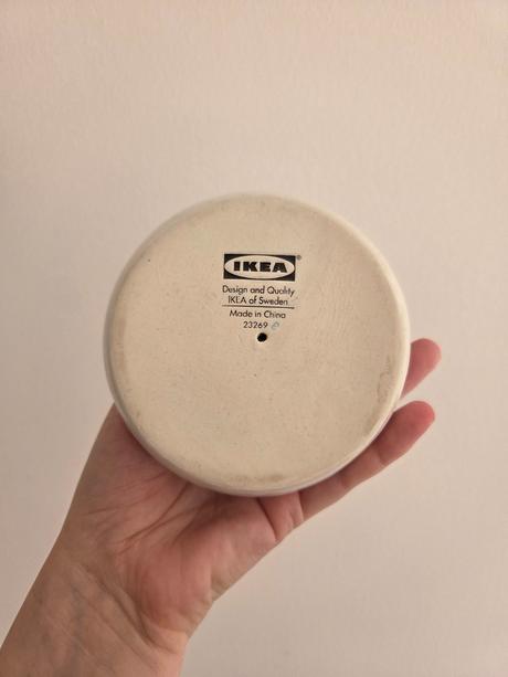Ikea keramický svietnik na tyčovú sviečku v,