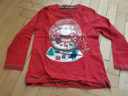 Tričko s dlhým rukávom vianočné, f&f,116