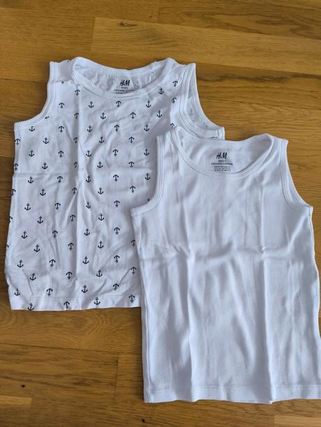 2 x tielko h&m organic cotton, h&m,98