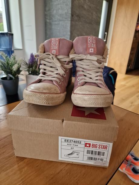 Dievčenské prechodné topánky big star, 37