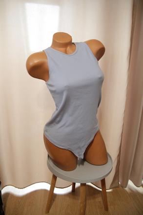 Bledo modrý body top, l, l