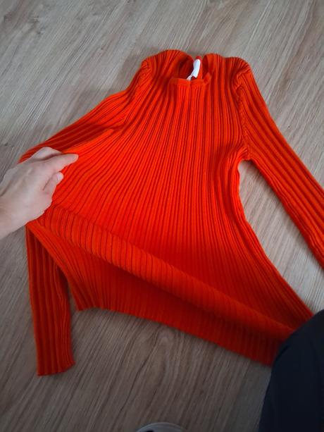 Oranžový top, h&m,s