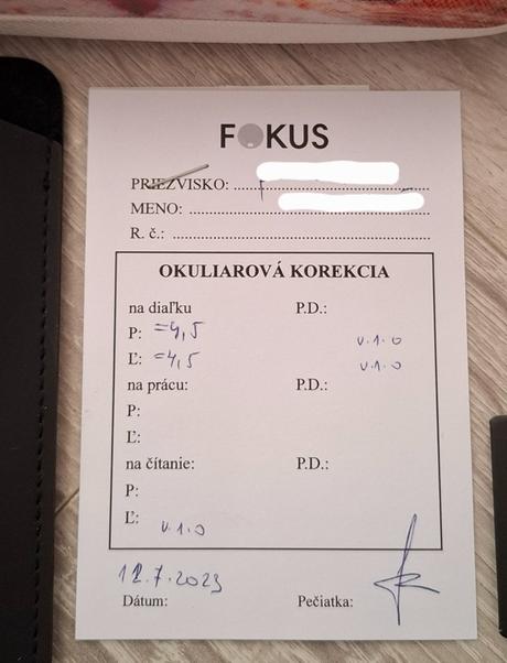 Dioptrické okuliare, 