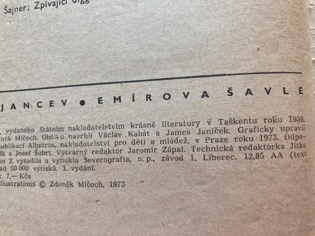 Emírova šavle karavana-prvé vyd.1973,