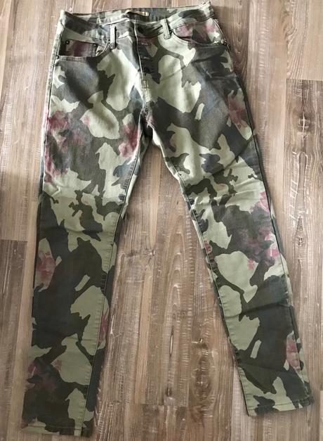 Elastické maskáčové nohavice/rifle, 38