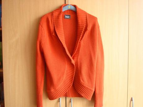 Sveter, oranžový sveter/kardigán, m